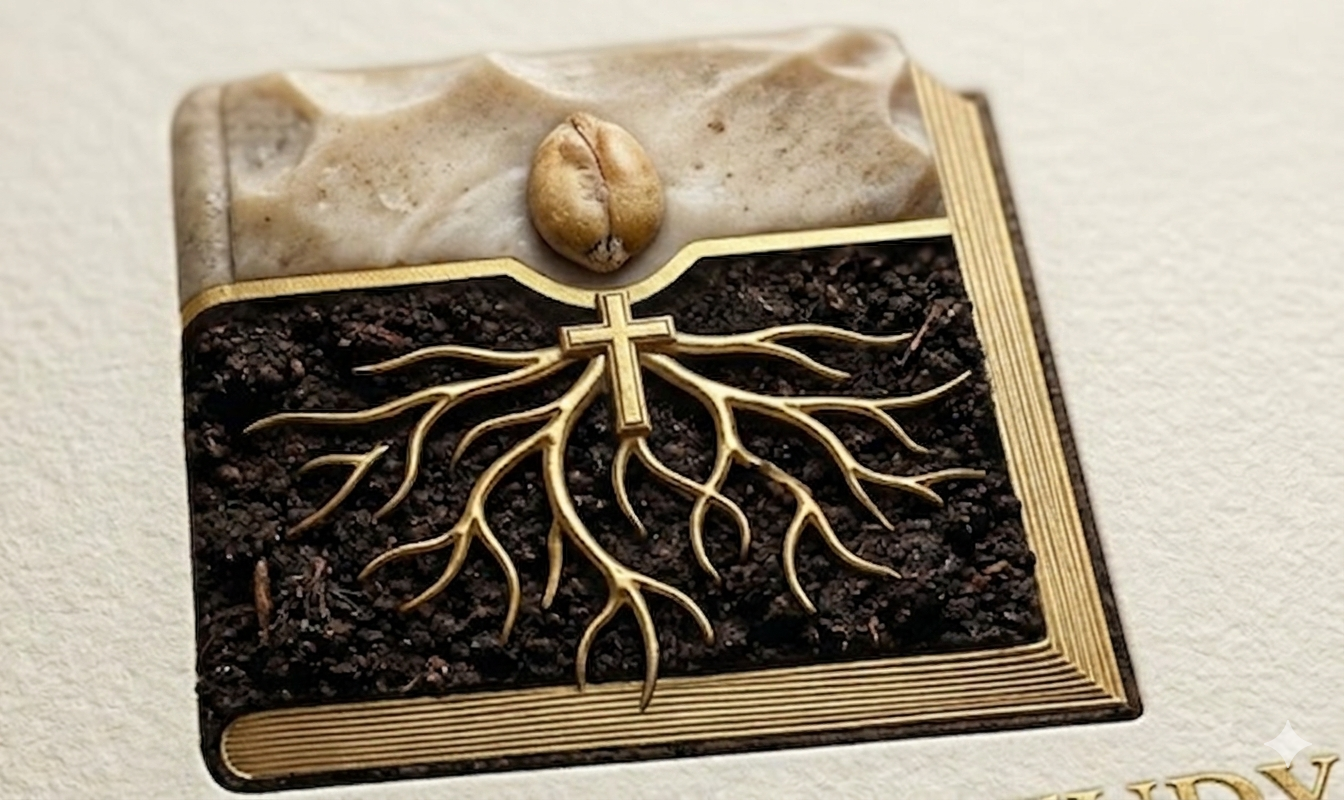 A sprout breaking through soil — the seed taking root.